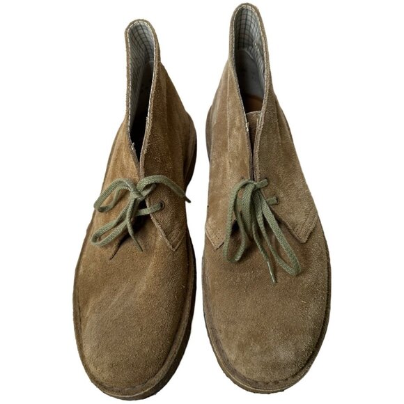 Clarks Originals Desert Boots Mens Size 7.5 Tan Sand Suede Crepe Sole Chukka - Picture 4 of 8